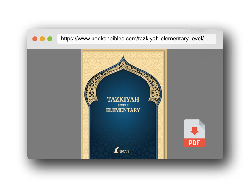 PDF Preview of the book Tazkiyah Elementary: Level 1
