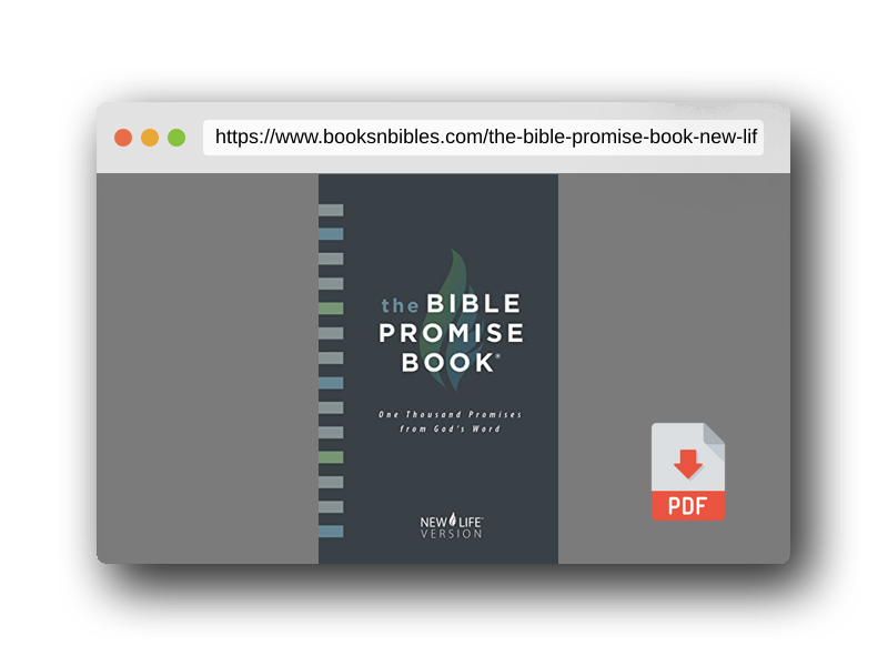 PDF Preview of the book The Bible Promise Book: New Life Version