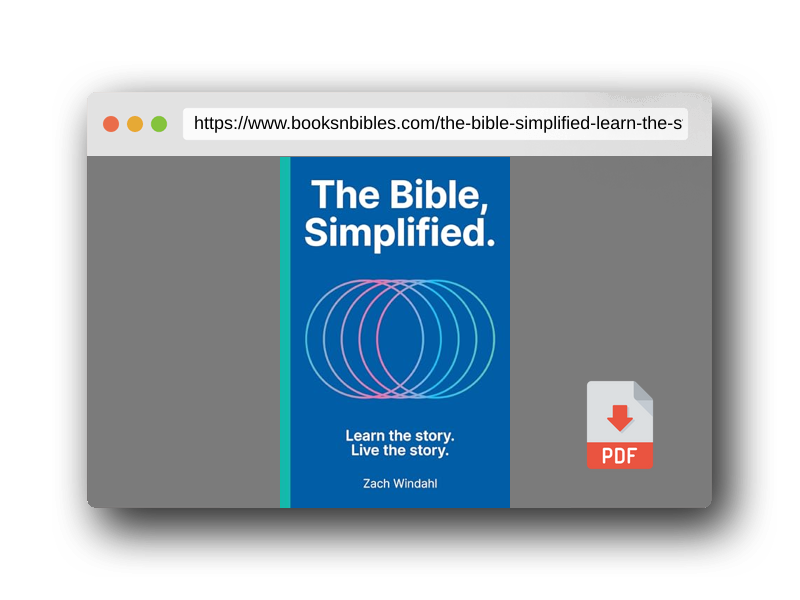 PDF Preview of the book The Bible, Simplified: Learn the Story, Live the Story