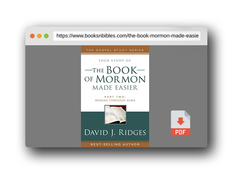 PDF Preview of the book The Book of Mormon Made Easier, Part II (New Cover) (Gospel Studies)