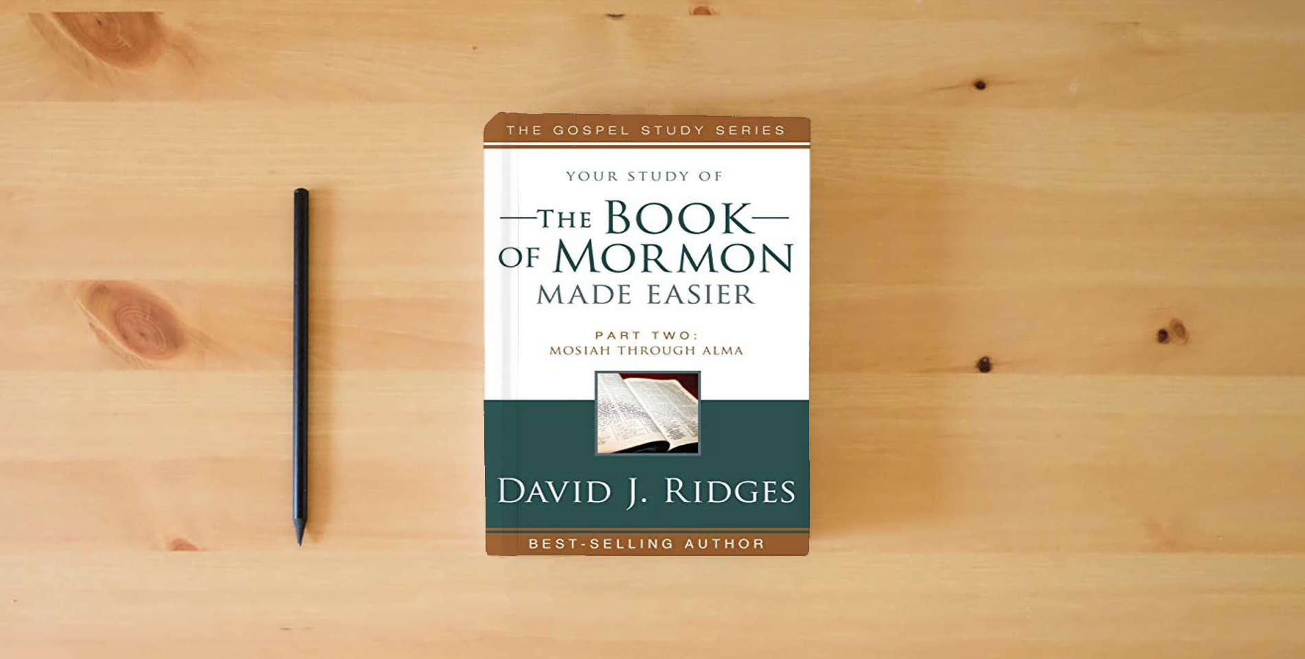 The book The Book of Mormon Made Easier, Part II (New Cover) (Gospel Studies) is on the table