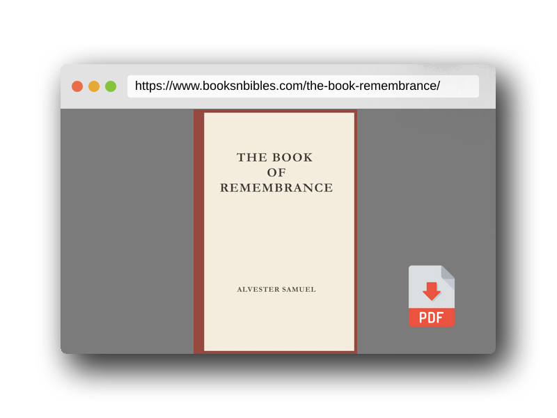 PDF Preview of the book THE BOOK OF REMEMBRANCE