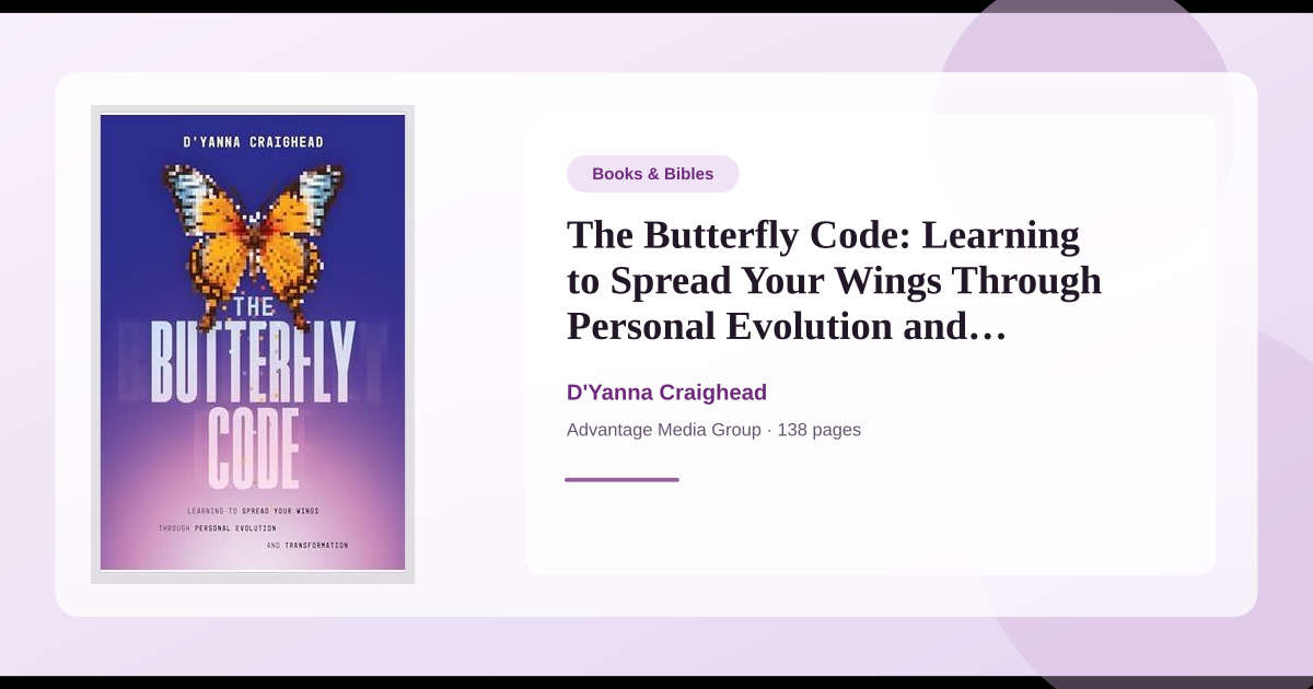 Book The Butterfly Code: Learning to Spread Your Wings Through Personal ...