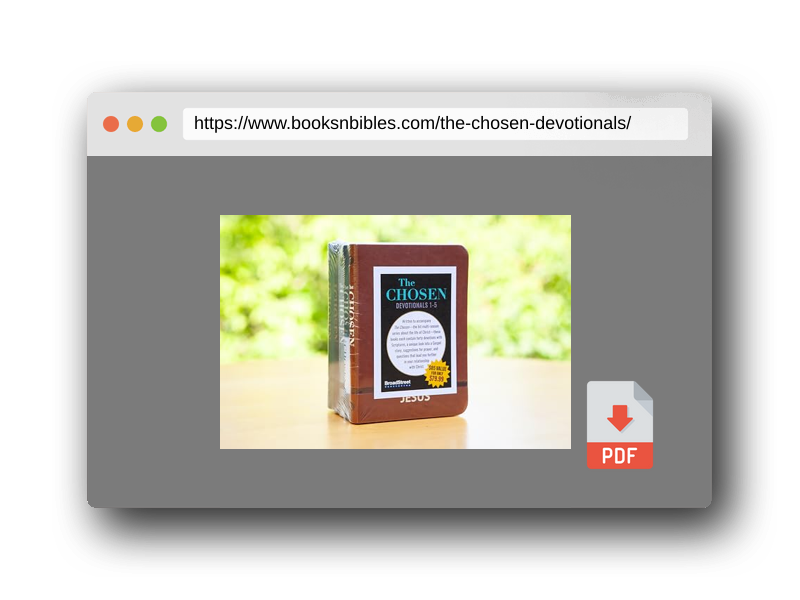 PDF Preview of the book The Chosen Devotionals 1-5
