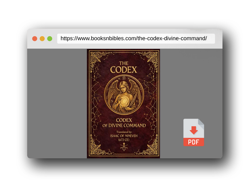 PDF Preview of the book THE CODEX OF DIVINE COMMAND