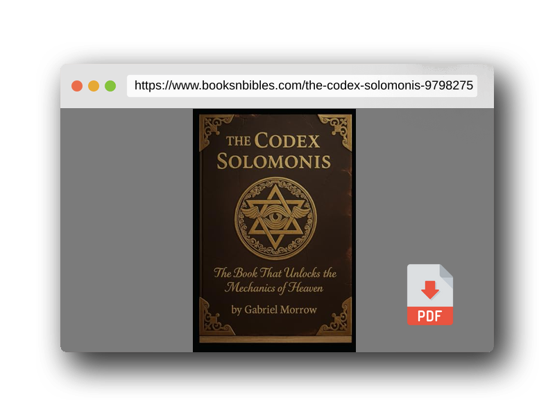 PDF Preview of the book The Codex Solomonis