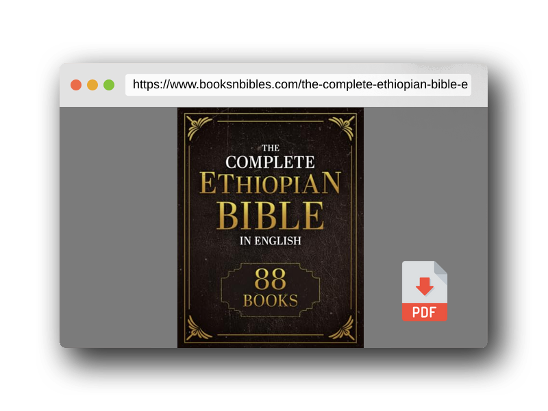 PDF Preview of the book The Complete Ethiopian Bible in English 88 Books: Including the Missing Apocrypha, Book of Enoch, Jubilees, and the Lost Writings