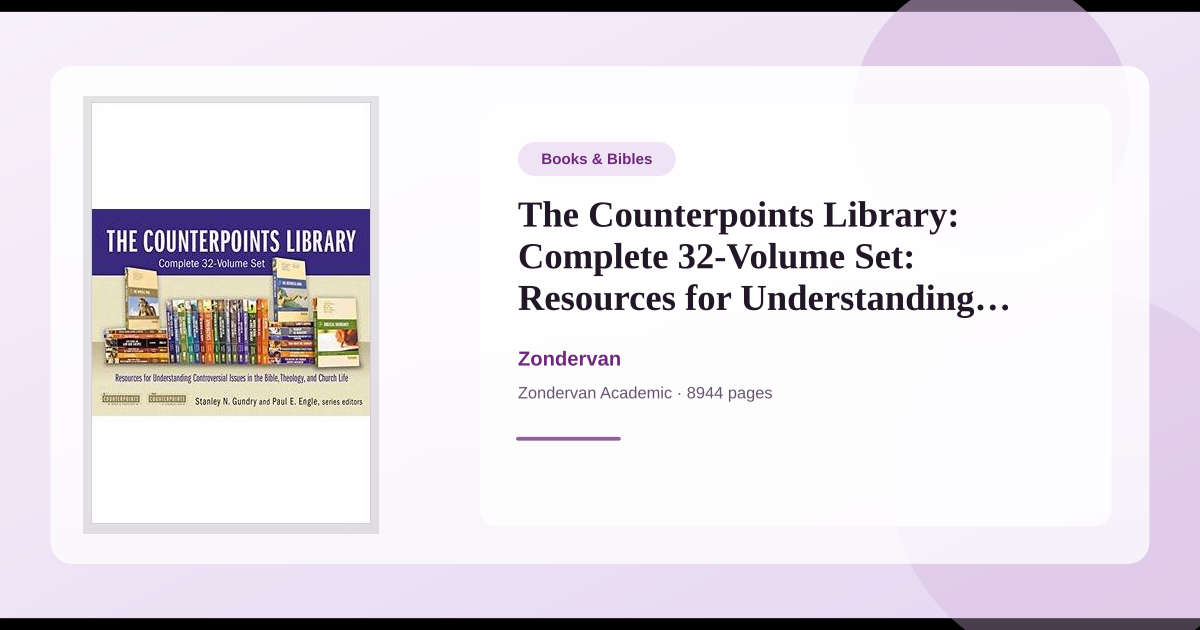 Book The Counterpoints Library: Complete 32-Volume Set: Resources for ...