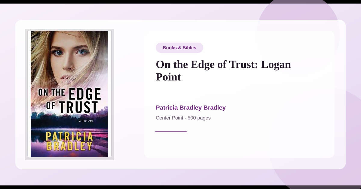 Book On the Edge of Trust: Logan Point → Download and Print PDF ...