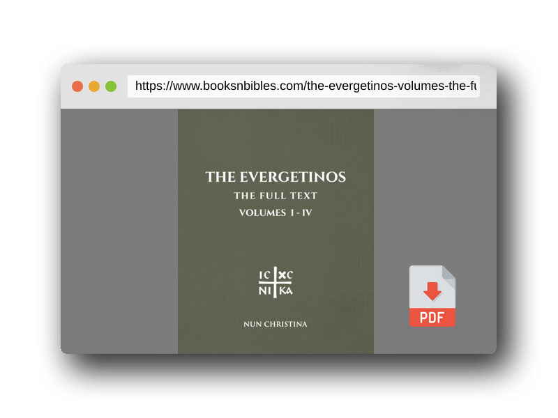PDF Preview of the book The Evergetinos Volumes 1 - 4: The Full Text
