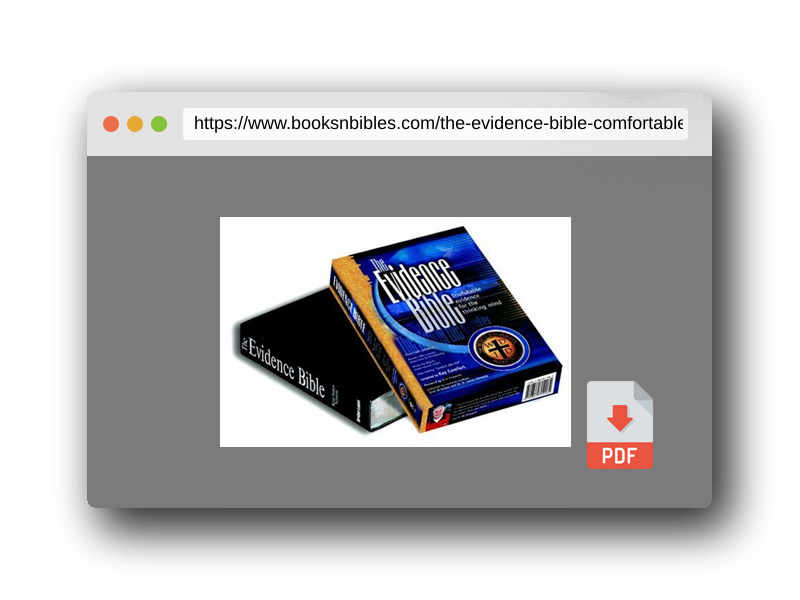 PDF Preview of the book The Evidence Bible, Comfortable King James Version