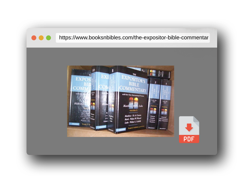 PDF Preview of the book The Expositor's Bible Commentary - 12 Volume Set (NIV)