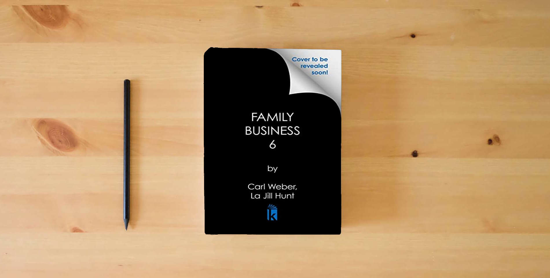 The book The Family Business 6 is on the table