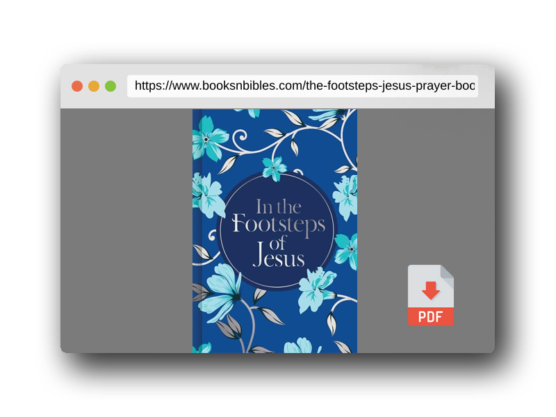 PDF Preview of the book In the Footsteps of Jesus (Prayer Book)