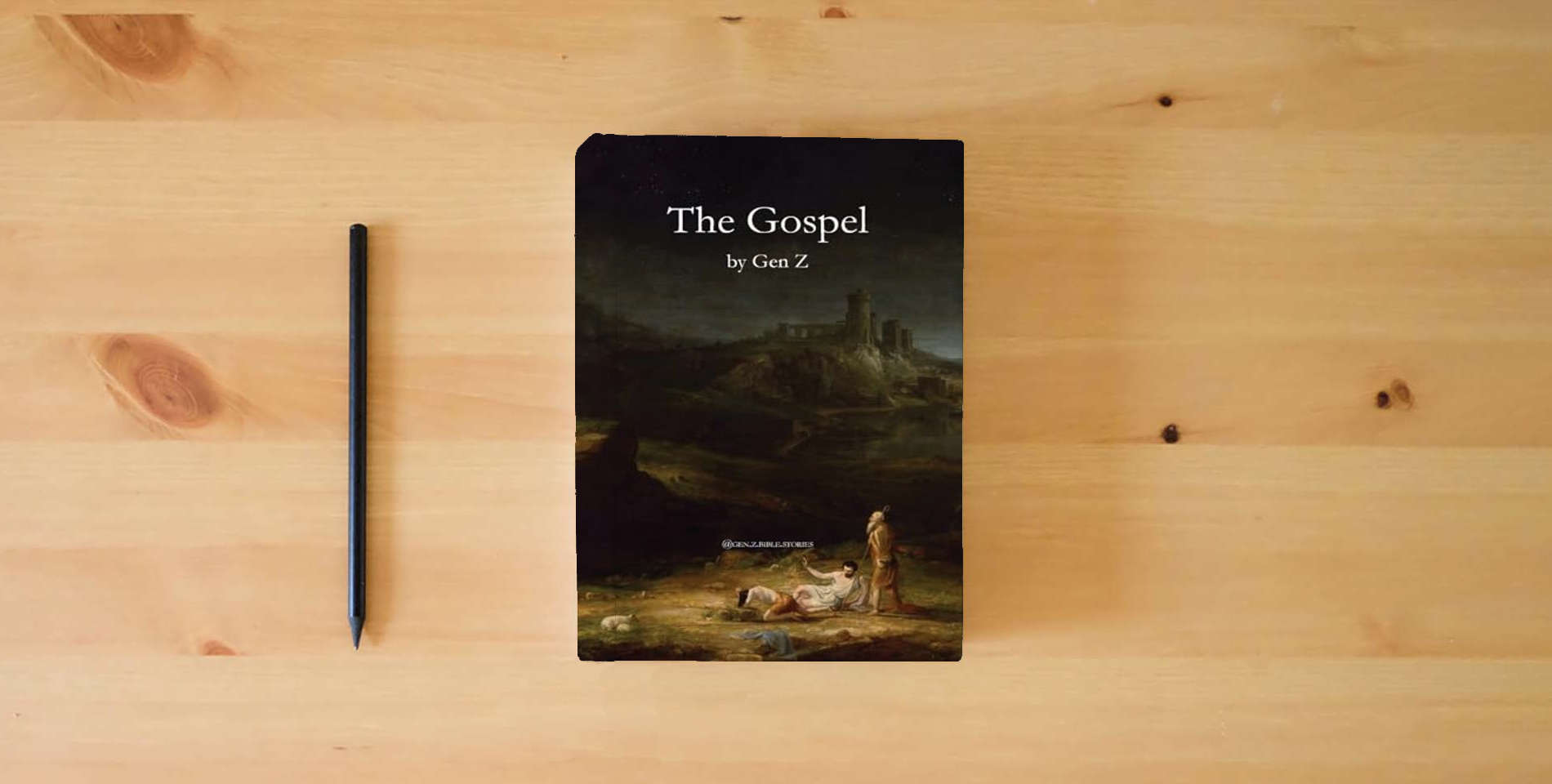 The book The Gospel by Gen Z is on the table