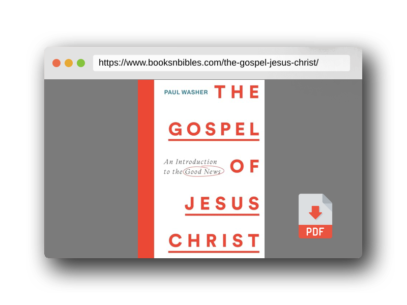 PDF Preview of the book The Gospel of Jesus Christ