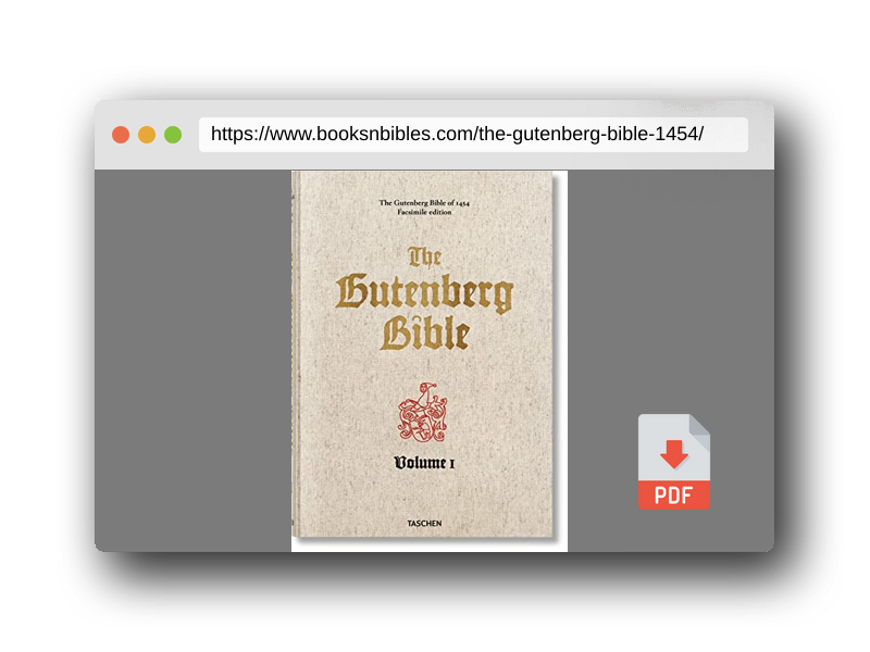 PDF Preview of the book The Gutenberg Bible of 1454