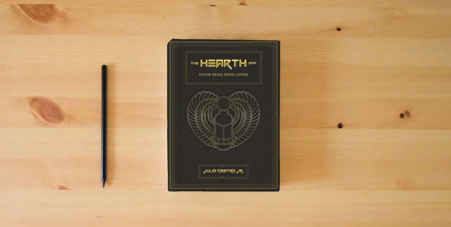 The book The Hearth Book Collectors Edition is on the table