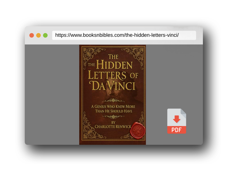 PDF Preview of the book THE HIDDEN LETTERS OF DA VINCI