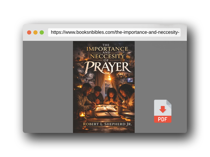 PDF Preview of the book The Importance And Neccesity Of Prayer