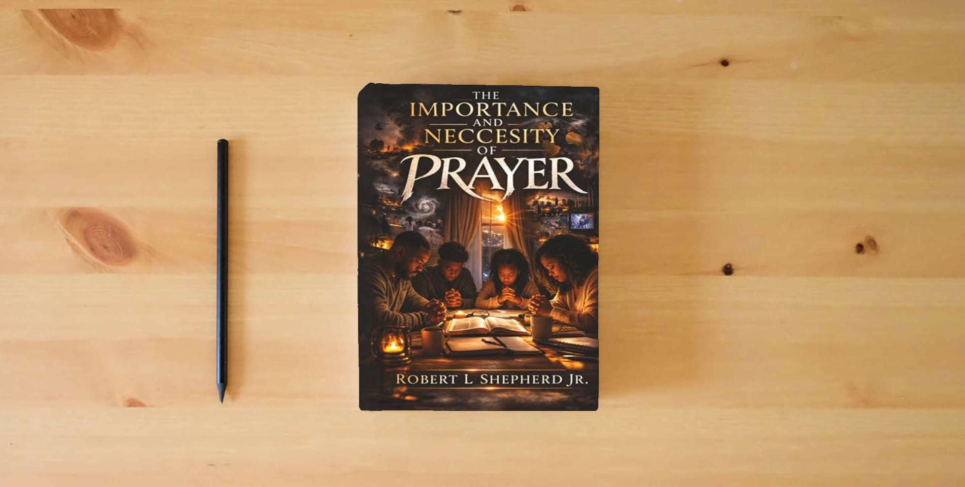 The book The Importance And Neccesity Of Prayer is on the table