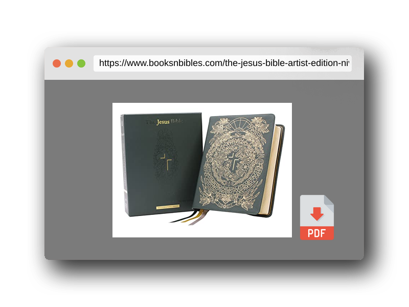 PDF Preview of the book The Jesus Bible Artist Edition, NIV, Genuine Leather, Calfskin, Green, Limited Edition, Comfort Print