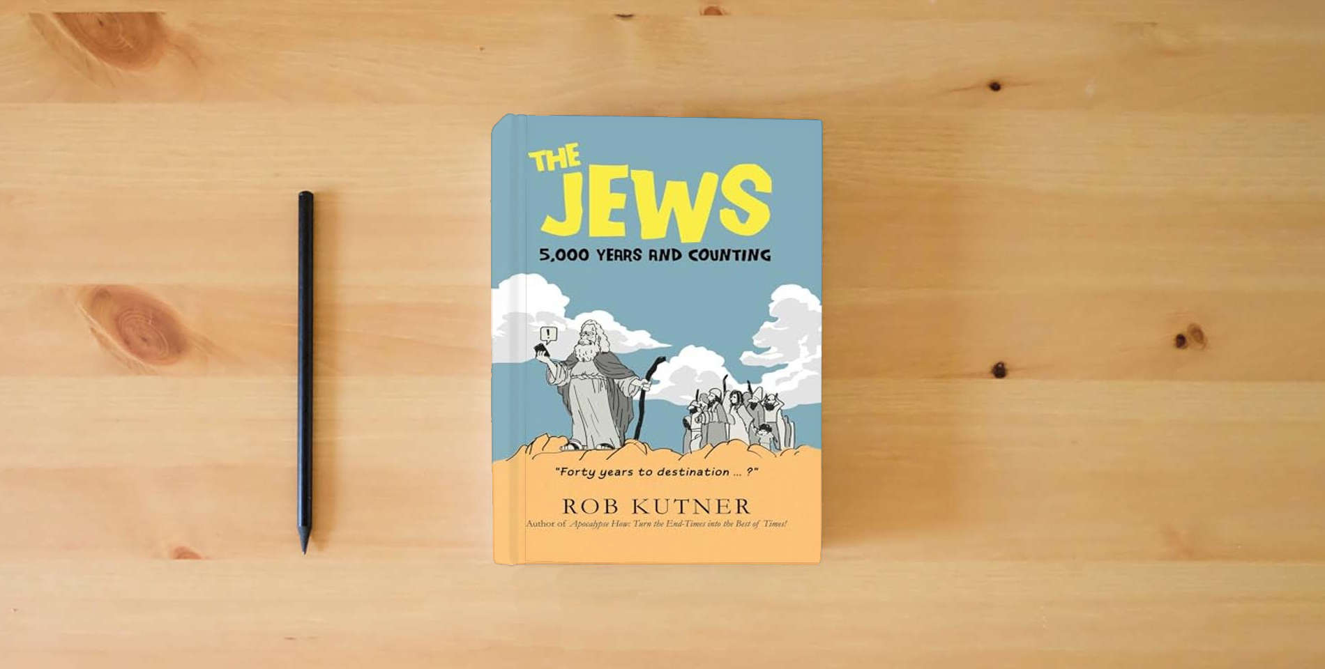 The book The Jews: 5,000 Years and Counting is on the table
