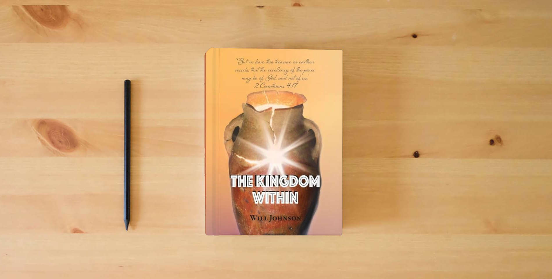 The book The Kingdom Within is on the table