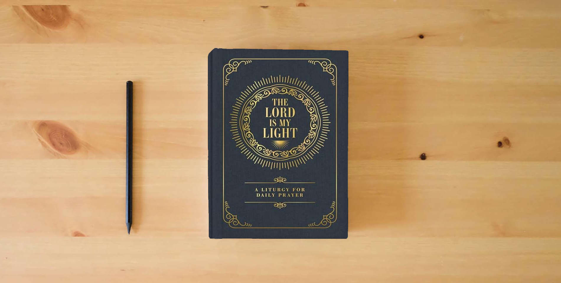 The book The Lord Is My Light is on the table
