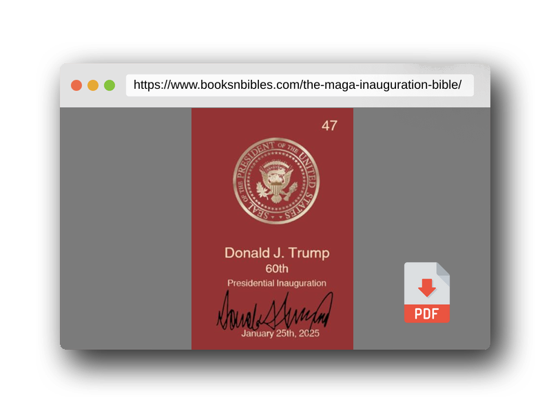 PDF Preview of the book The MAGA Inauguration Bible