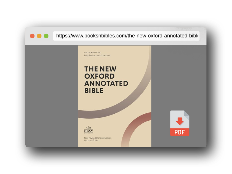 PDF Preview of the book The New Oxford Annotated Bible: New Revised Standard Version