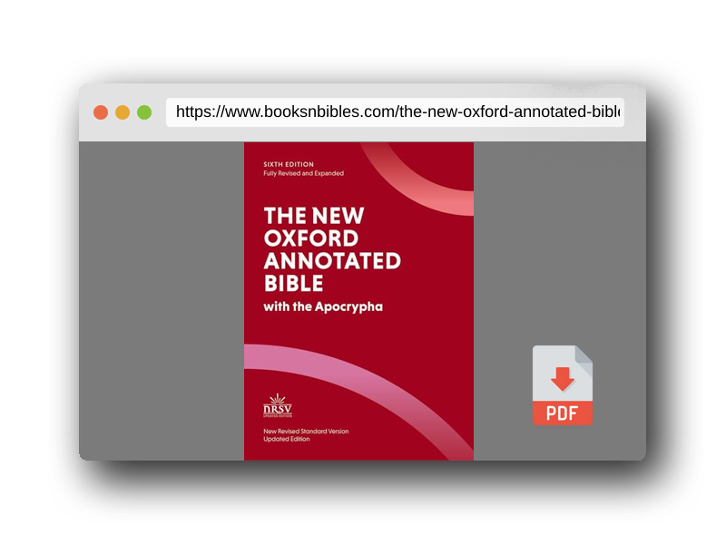 PDF Preview of the book The New Oxford Annotated Bible: New Revised Standard Version with the Apocrypha
