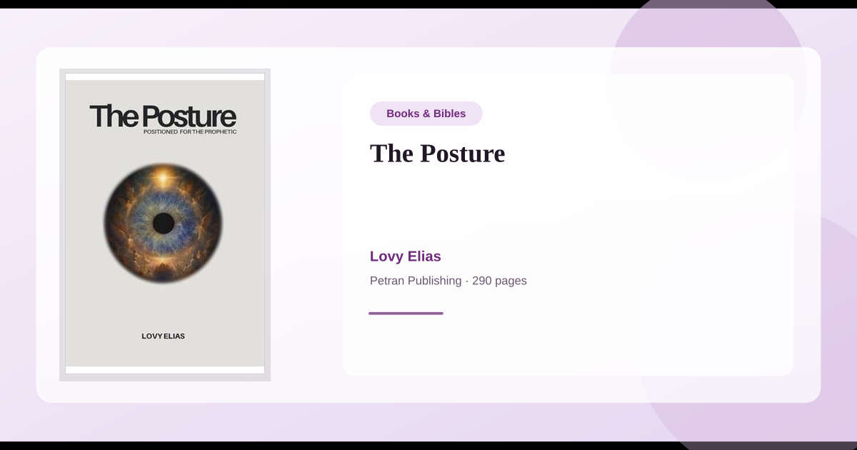Posturing Book Cover Book The Posture → Download and Print PDF, Abstract, Specs, Data Sheet ...