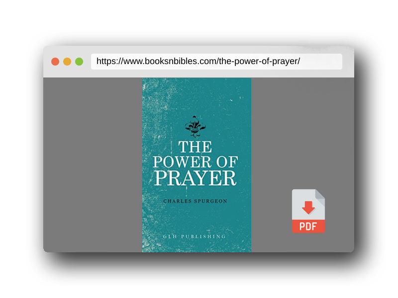 PDF Preview of the book The Power of Prayer