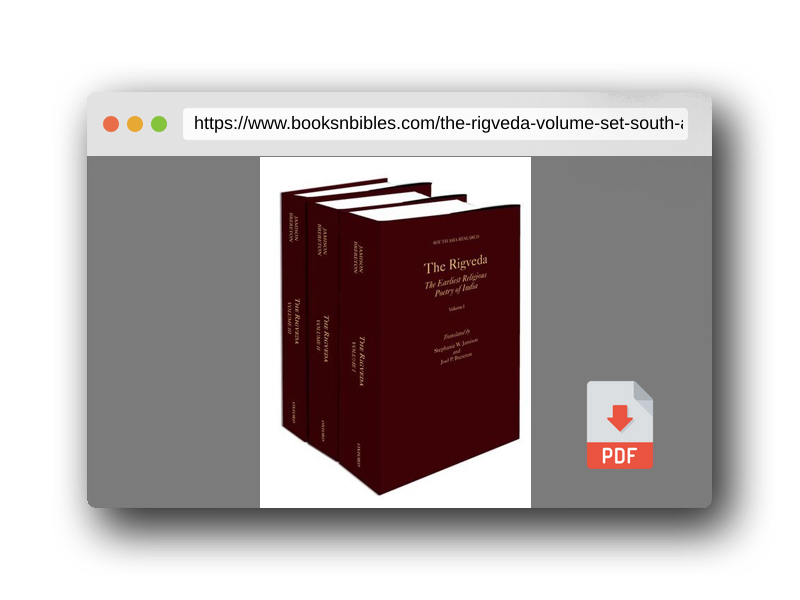 PDF Preview of the book The Rigveda: 3-Volume Set (South Asia Research)