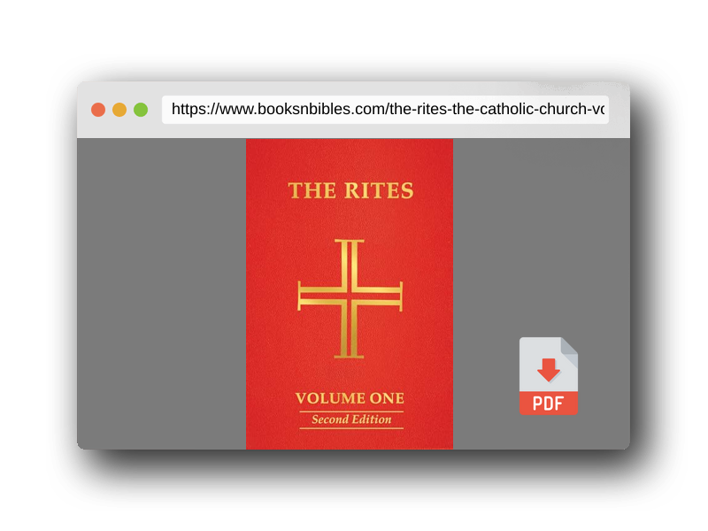 PDF Preview of the book The Rites of the Catholic Church: Volume One, Second Edition