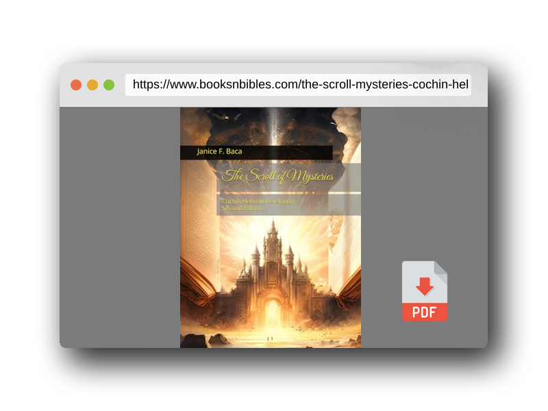 PDF Preview of the book The Scroll of Mysteries: Cochin Hebrew Revelation
