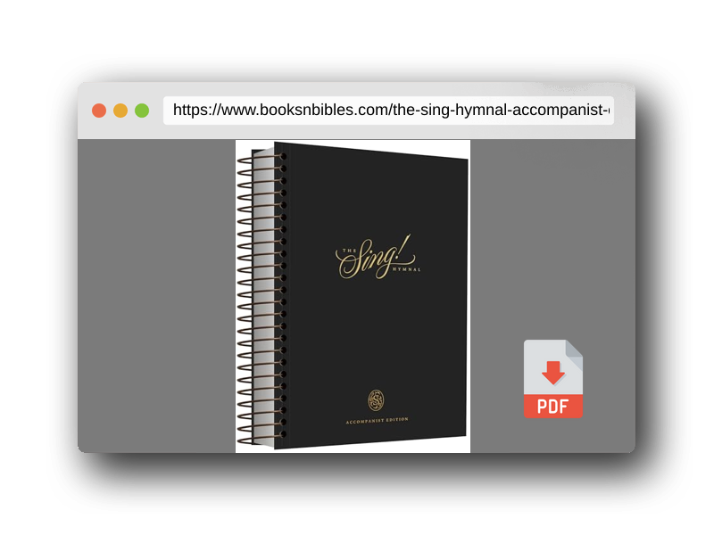 PDF Preview of the book The Sing! Hymnal, Accompanist Edition
