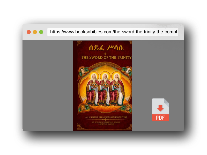 PDF Preview of the book ሰይፈ ሥላሴ | The Sword of the Trinity: The Complete Bilingual Amharic-English Prayer Book of the Holy Trinity, Sword of Divinity & Image of the Trinity — ... Prayer Books(Amharic-English Parallel))