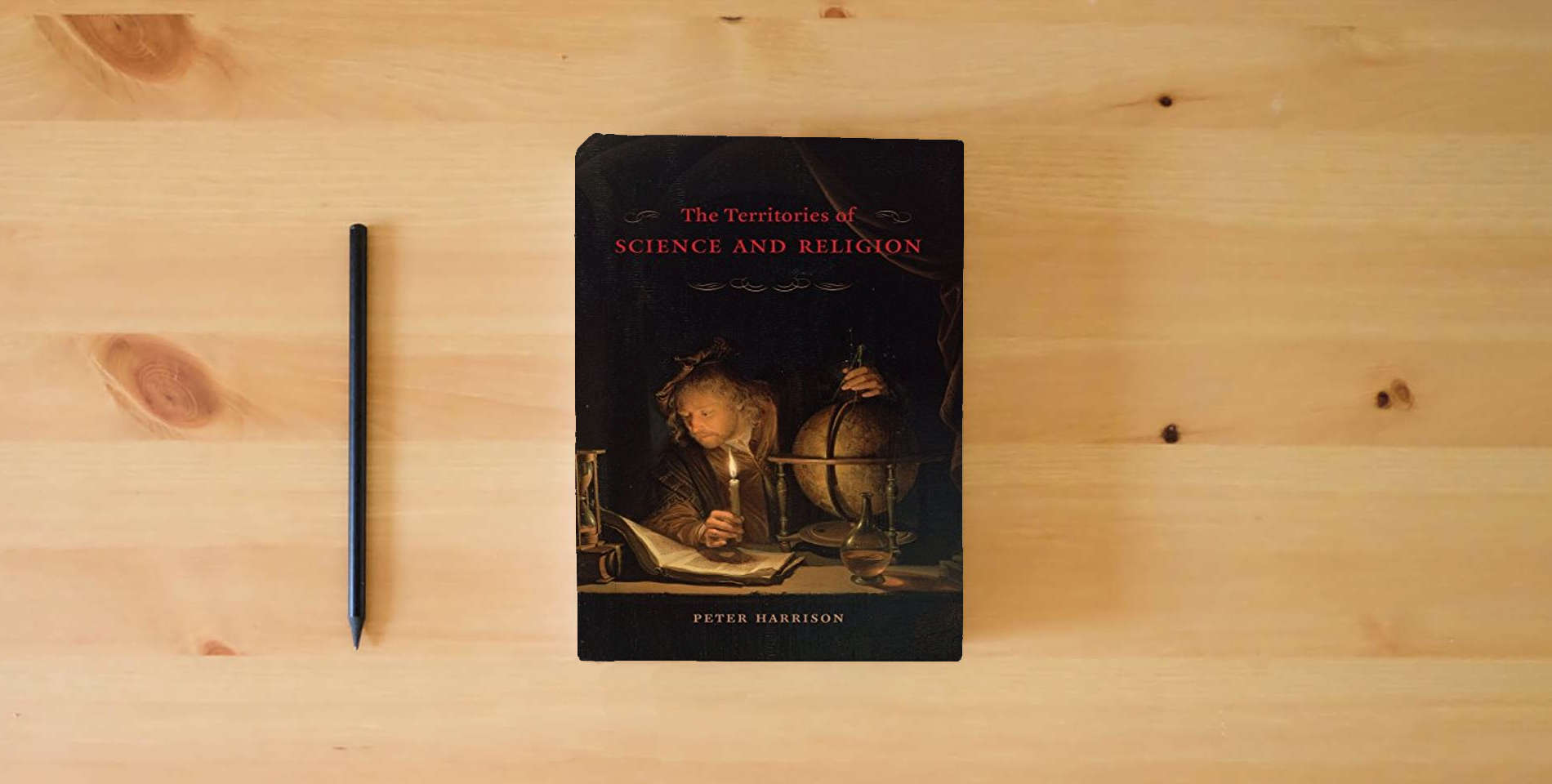 The book The Territories of Science and Religion is on the table
