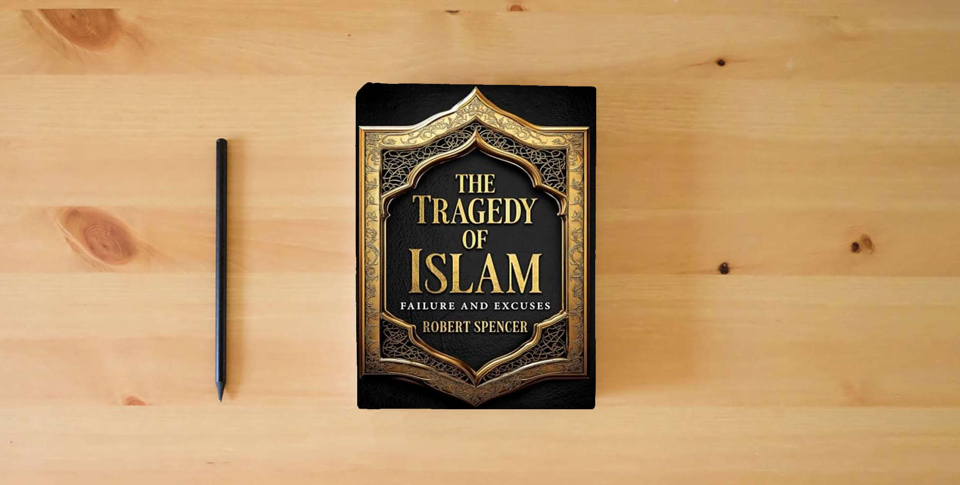 The book The Tragedy of Islam: Failure and Excuses is on the table