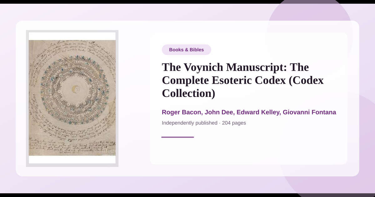 Book The Voynich Manuscript: The Complete Esoteric Codex (Codex ...