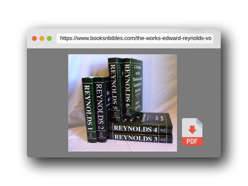 PDF Preview of the book The Works of Edward Reynolds (6 volume set)