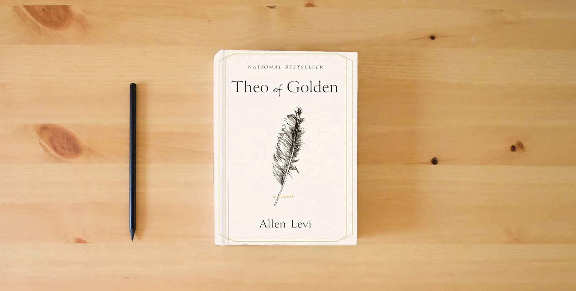 The book Theo of Golden: A Novel is on the table