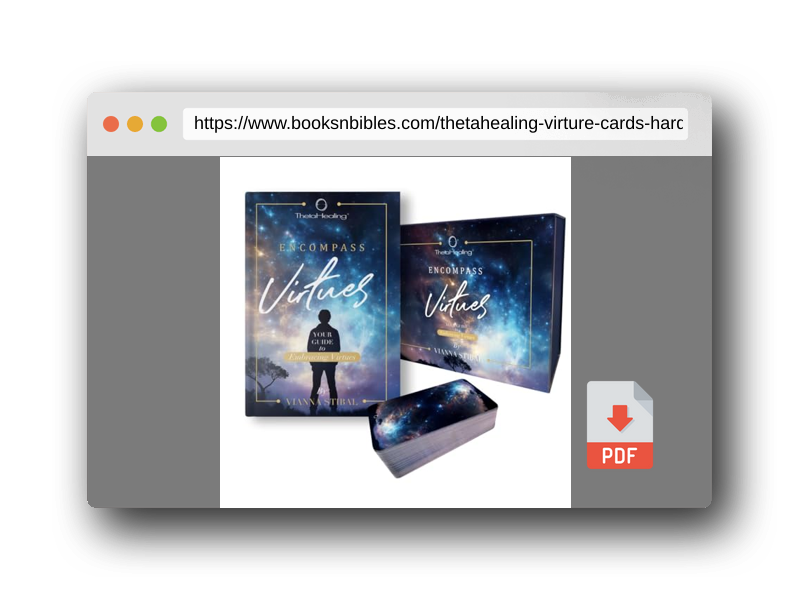 PDF Preview of the book ThetaHealing Virture Cards Hard Cover Blue