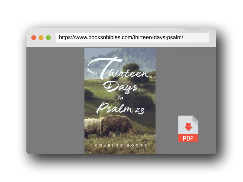 PDF Preview of the book Thirteen Days in Psalm 23