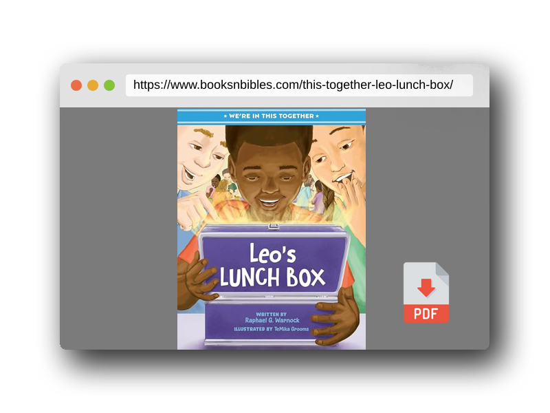 PDF Preview of the book We're in This Together: Leo's Lunch Box