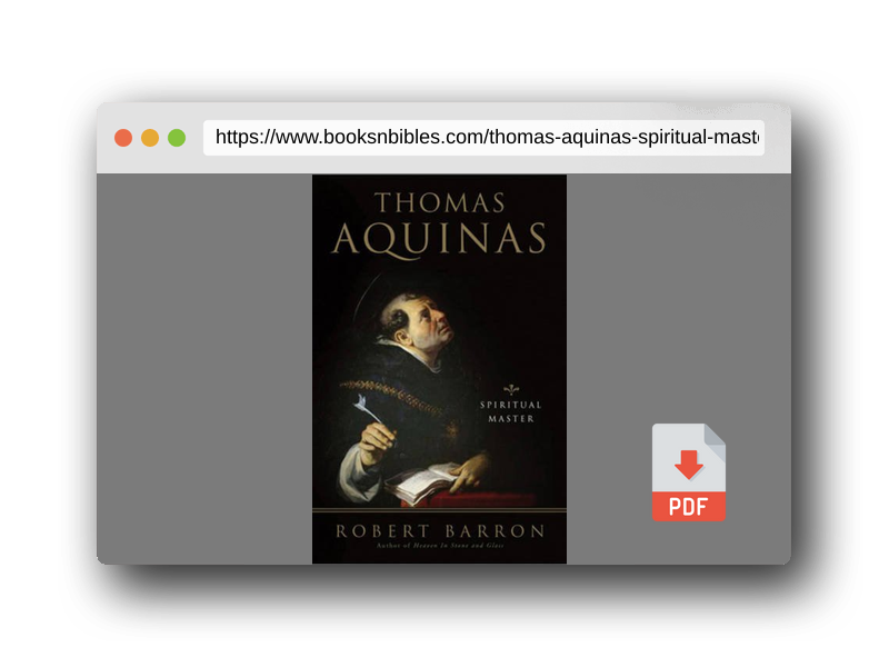 PDF Preview of the book Thomas Aquinas: Spiritual Master