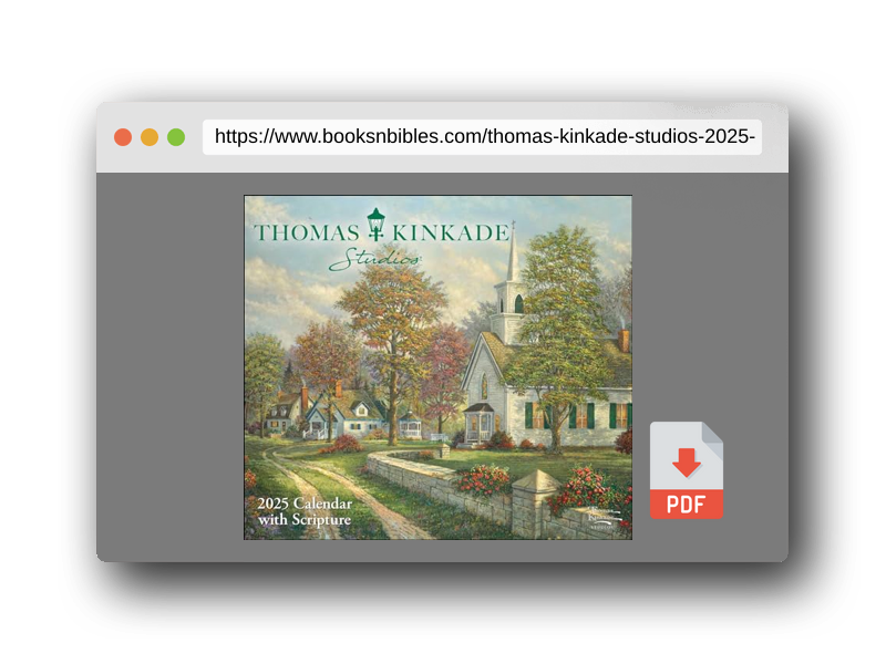 PDF Preview of the book Thomas Kinkade Studios 2025 Deluxe Wall Calendar with Scripture