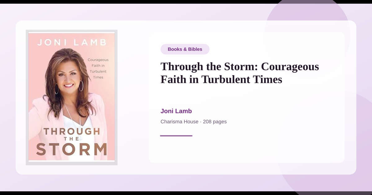 Book Through the Storm: Courageous Faith in Turbulent Times → Download ...